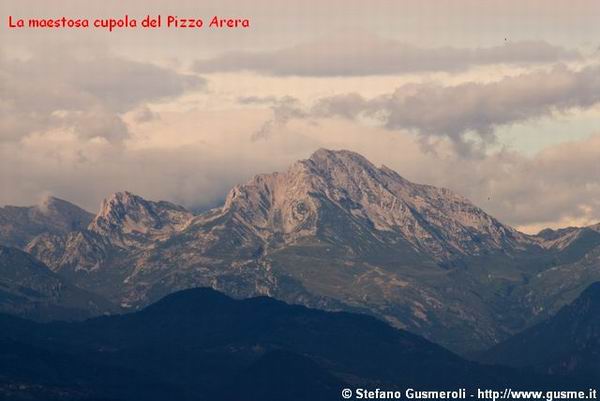 La maestosa cupola del Pizzo Arera